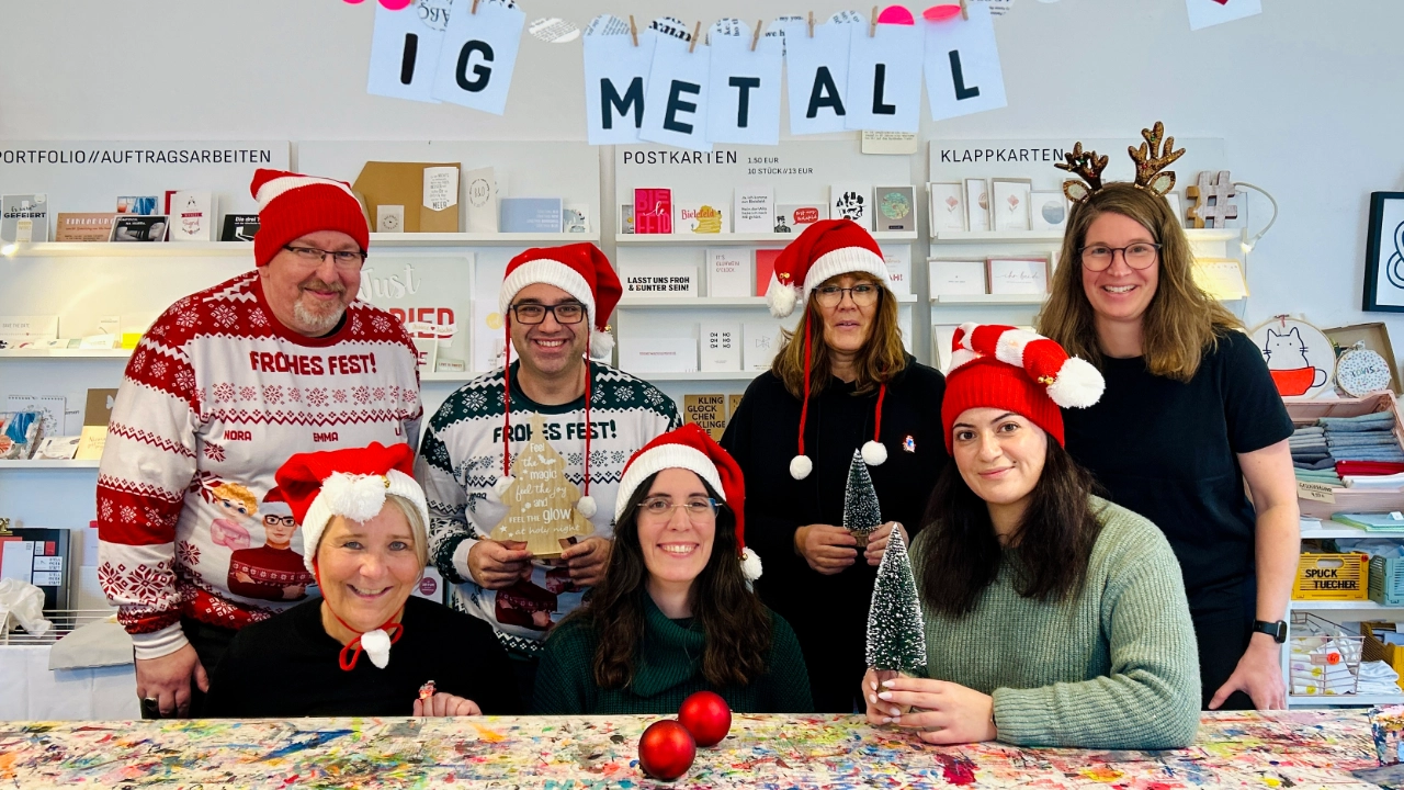 Unser Weihnachtsteam in der Geschäftsstelle Bielefeld