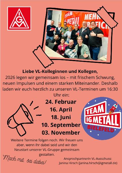 Einladung VL-Gruppe 2026